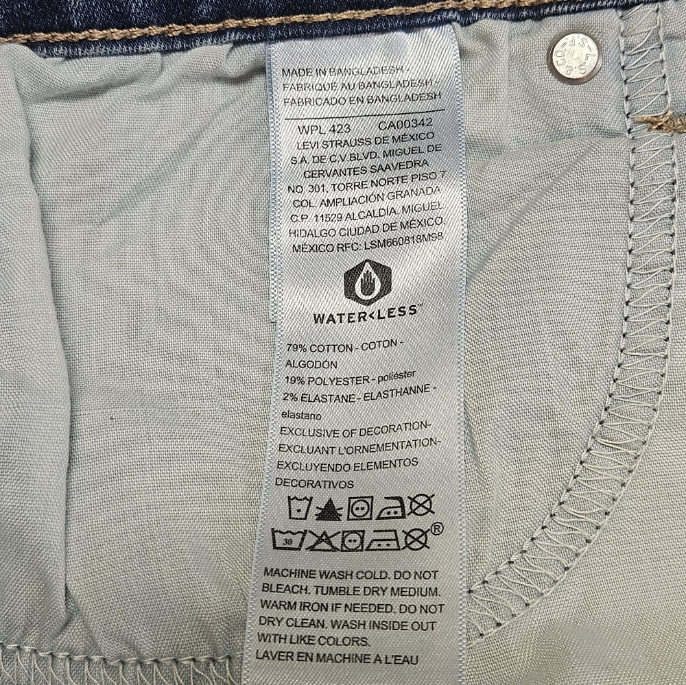 Levis Denizen Jeans Women Size 14M W32 L30 High Rise Straight Blue Denim - Picture 11 of 14